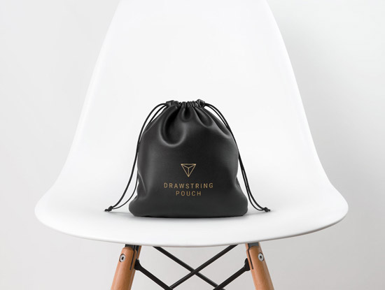 Leather Drawstring Pouch Work22 2
